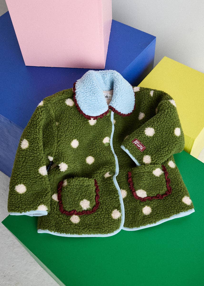 Kids Polka Dot Fleece Jacket