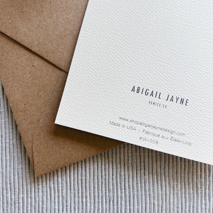 Burgundy Stripe Love Card