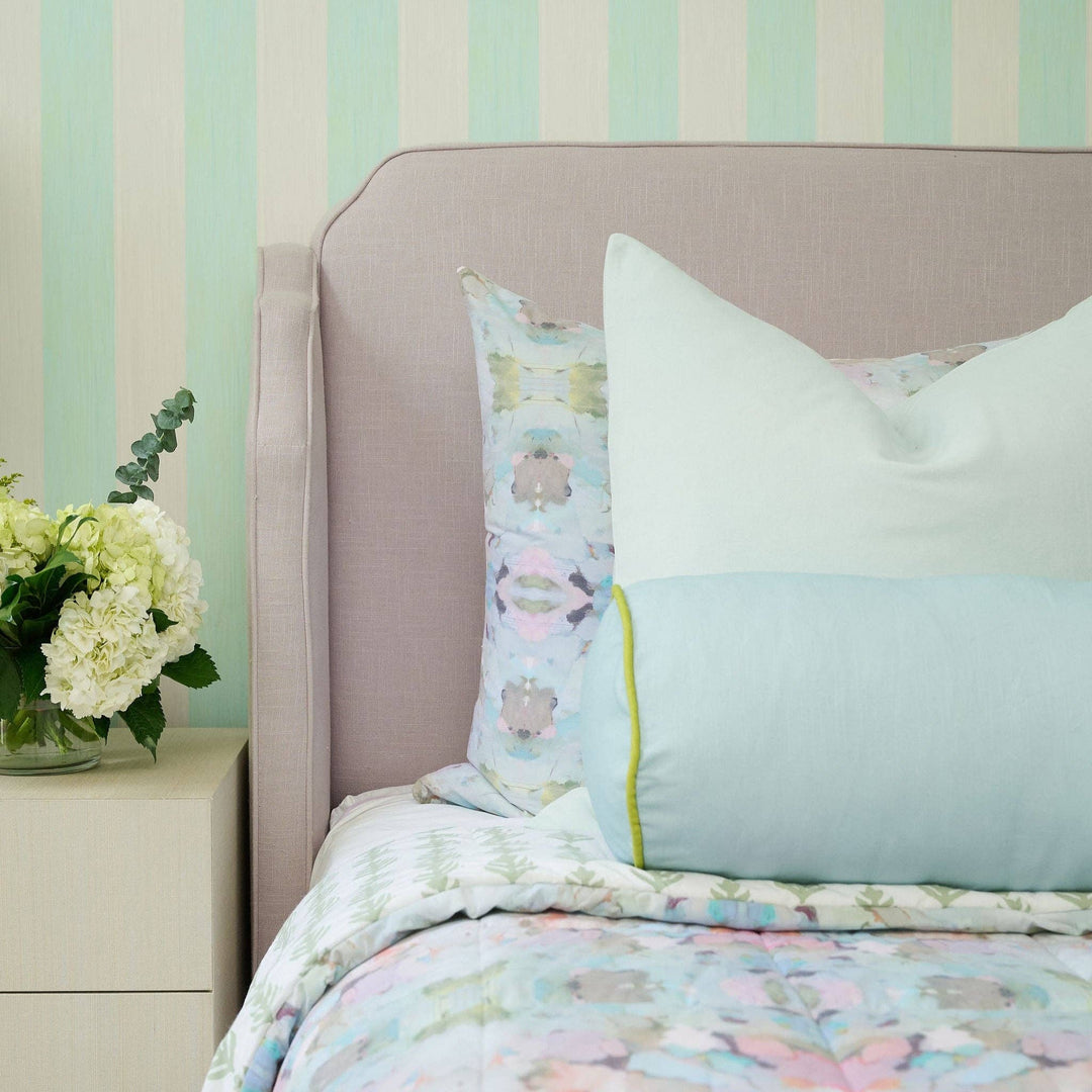 Robin's Egg Solid Velvet Pillow