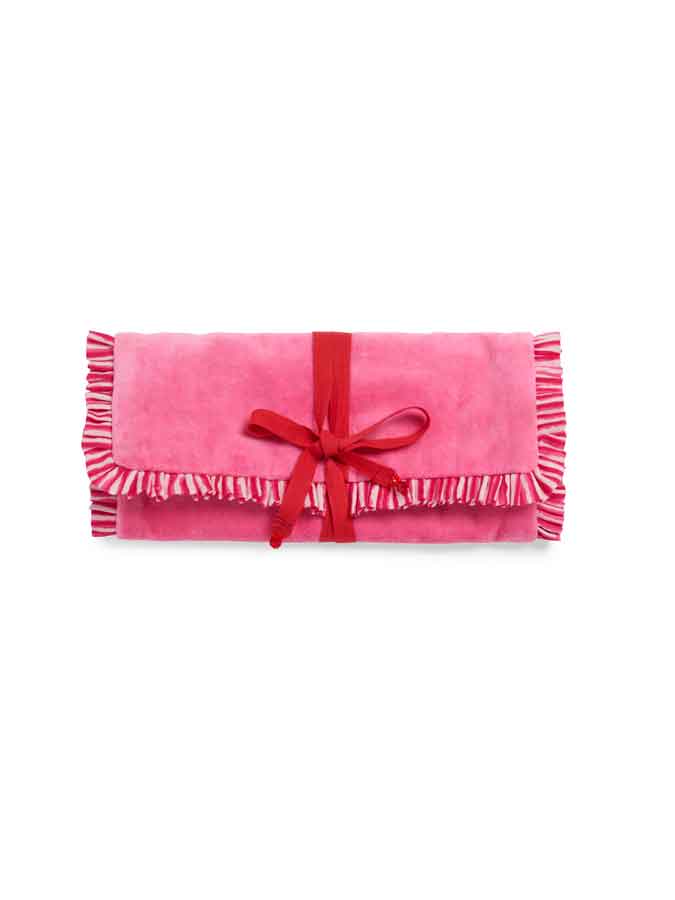 Red Elle Jewelry Roll