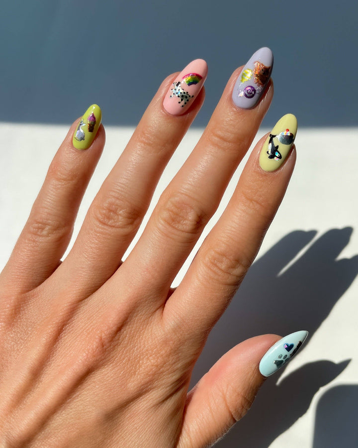 Ice Cream Social Nail Art Stickers