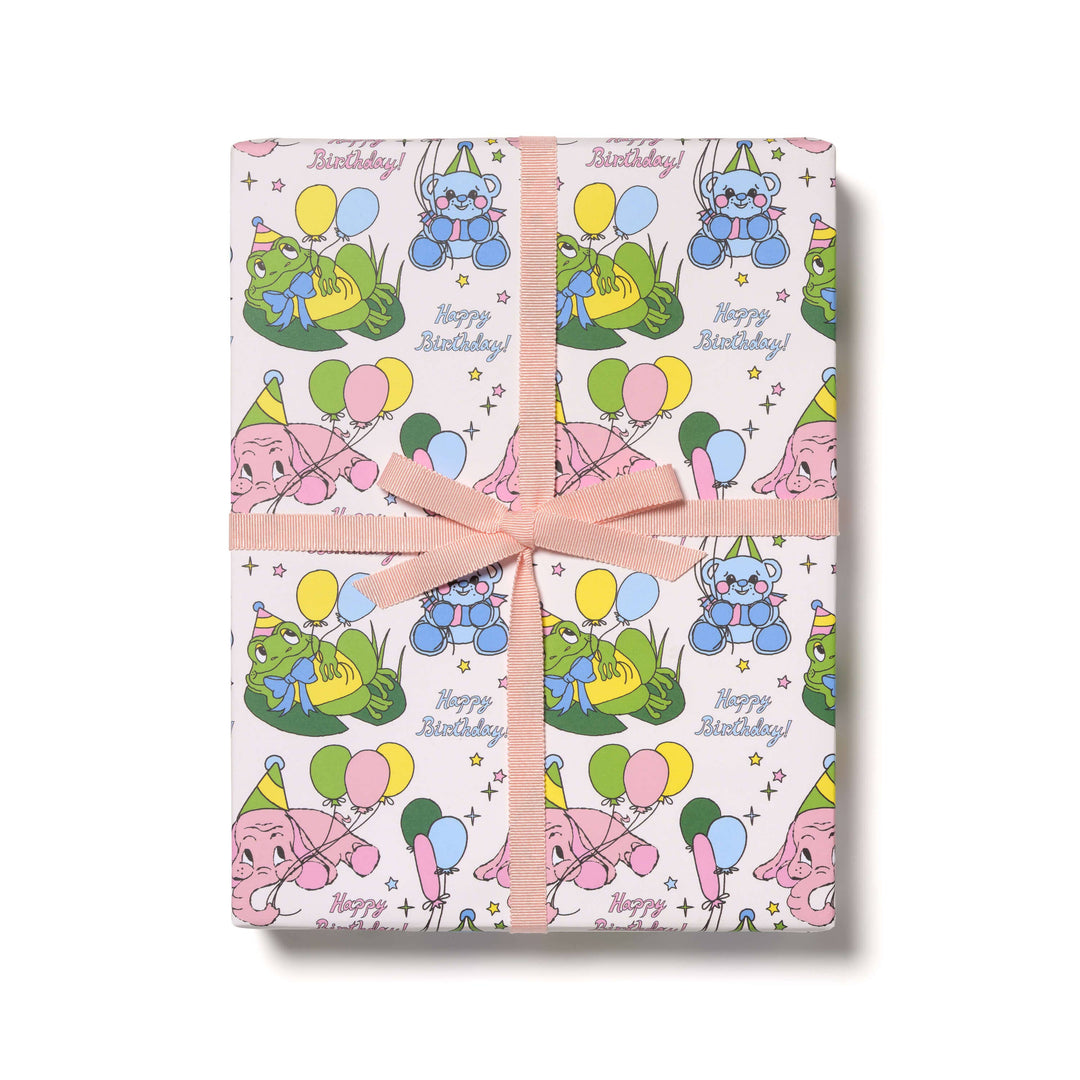 Birthday Animals Wrapping Paper