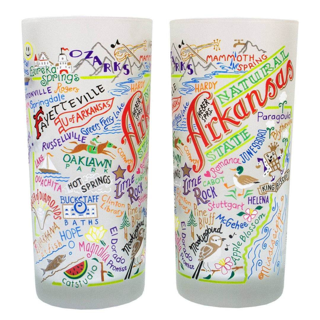 Arkansas Drinking Glass
