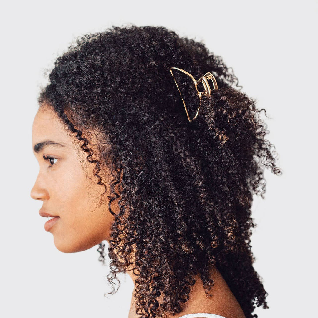 Gold Open Shape Claw Clip