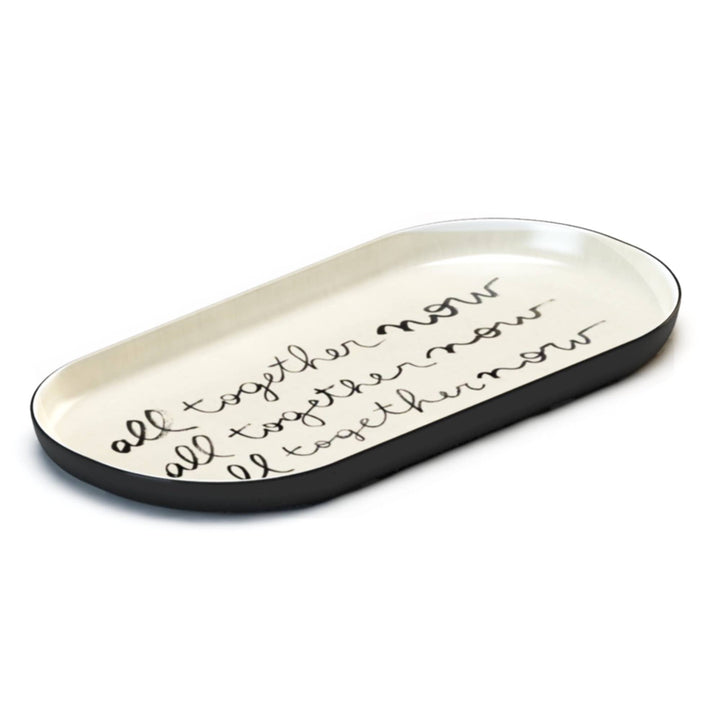 All Together Now Enamel Printed Tray