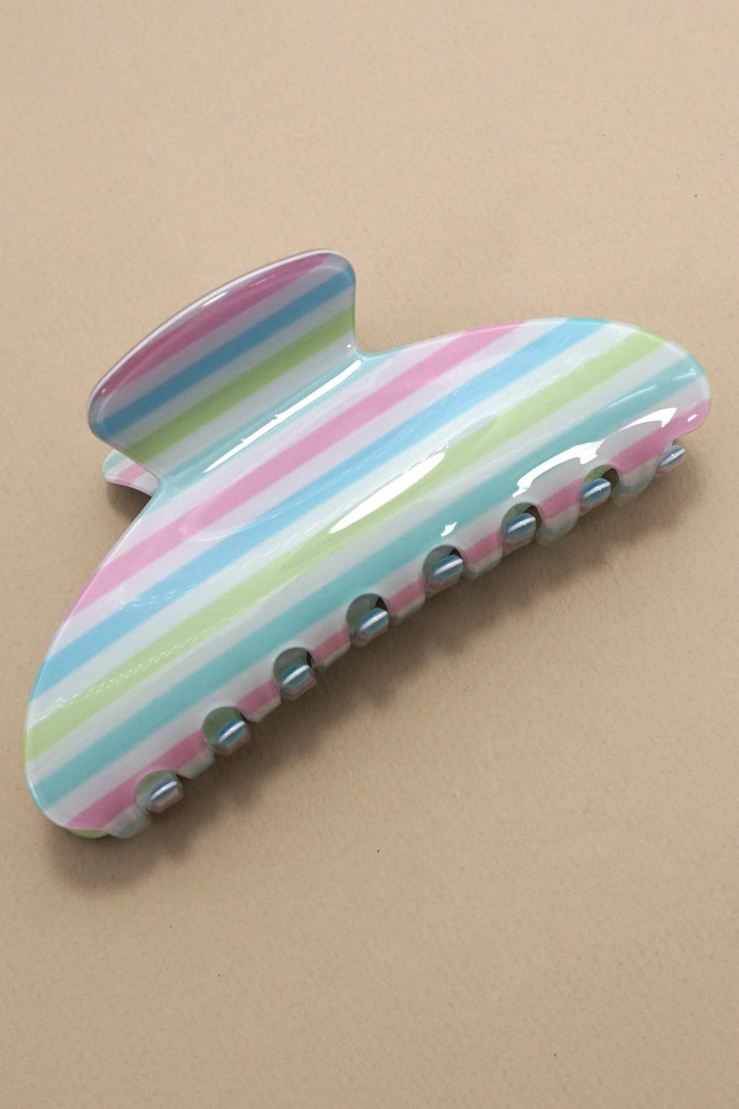 Pink Striped Clip
