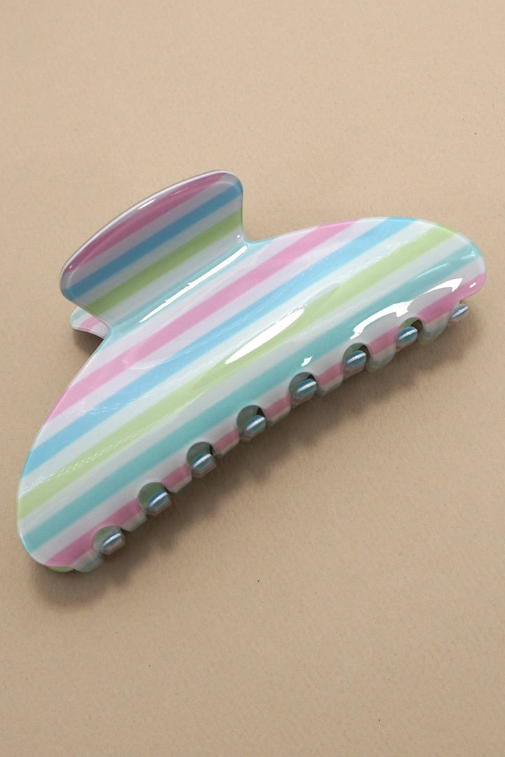 Pink Striped Clip