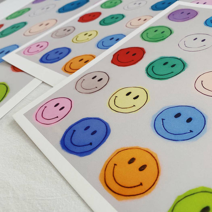 Rainbow Smiley Face Print