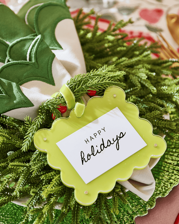 Chartreuse Frame Ornament