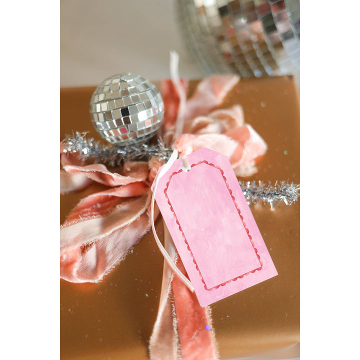 Pink and Red Gift Tag