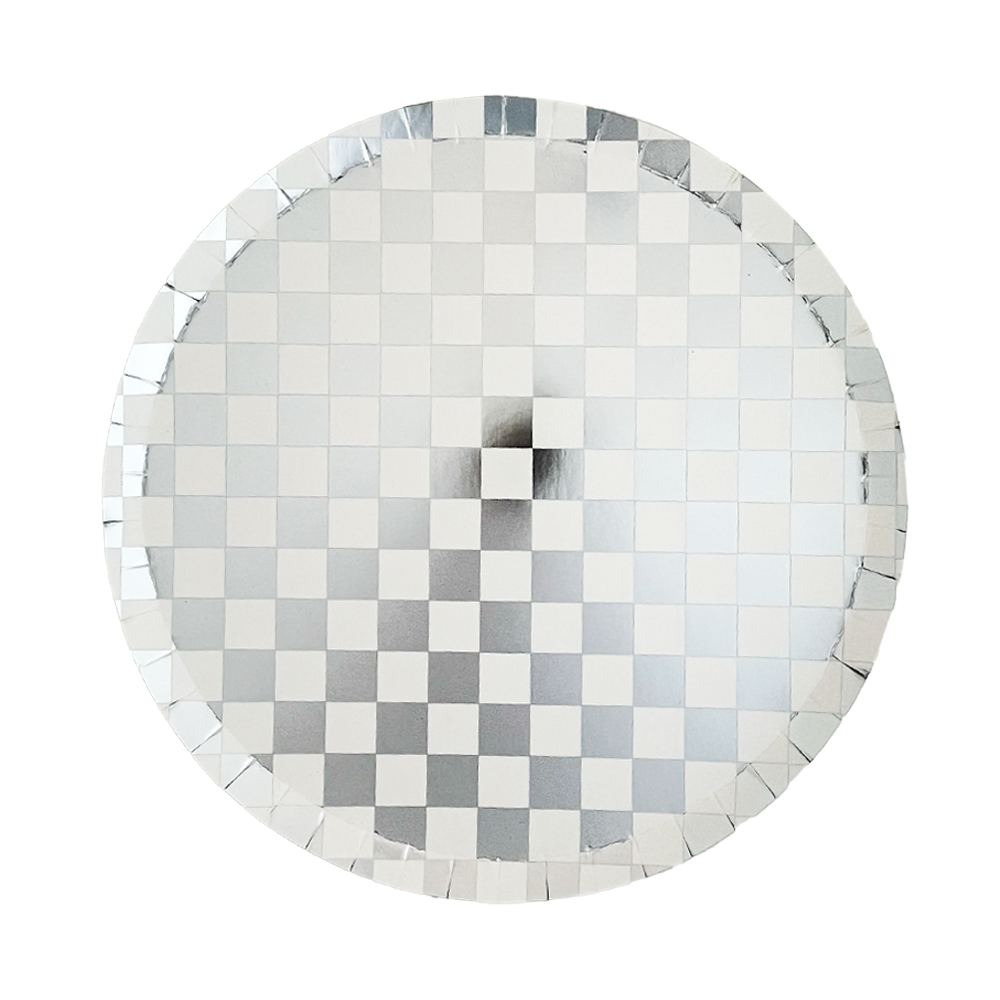 Out of the Blue Checkered Dessert Plates