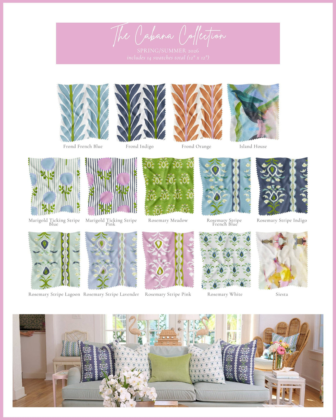 Fabric Swatch Rings: LP Signature Patterns (80 Swatches)