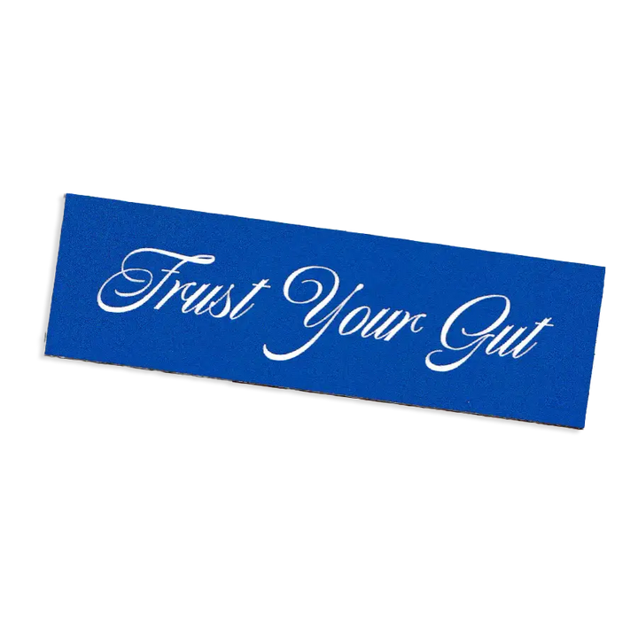 Trust Your Gut Script Sticker