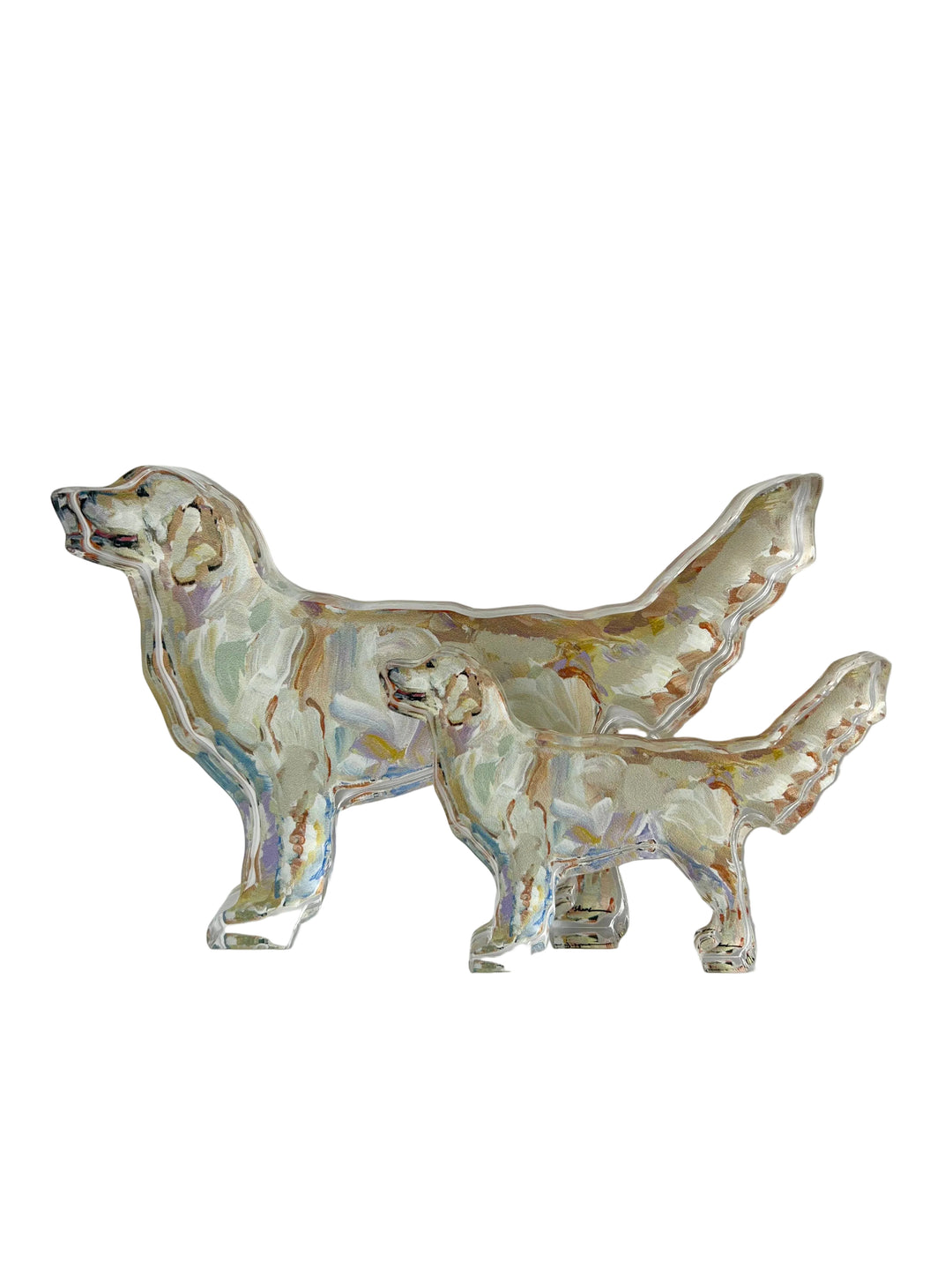 Acrylic Light Golden Retriever