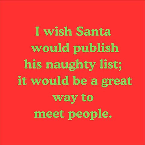 I Wish Santa Would Napkin