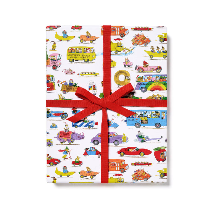 Busytown Cars Wrapping Paper