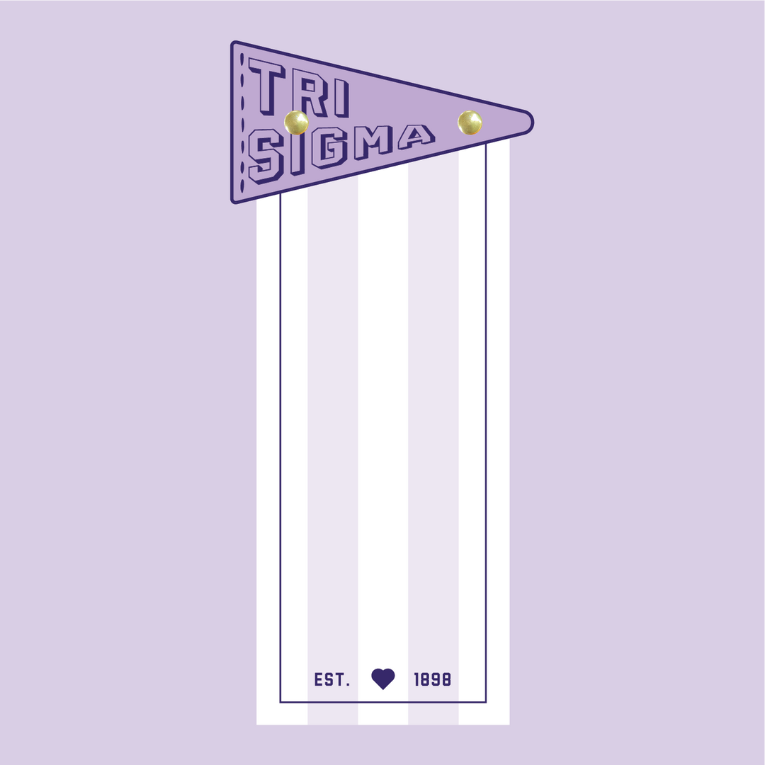 Pennant Flag Notepad: Kappa Delta