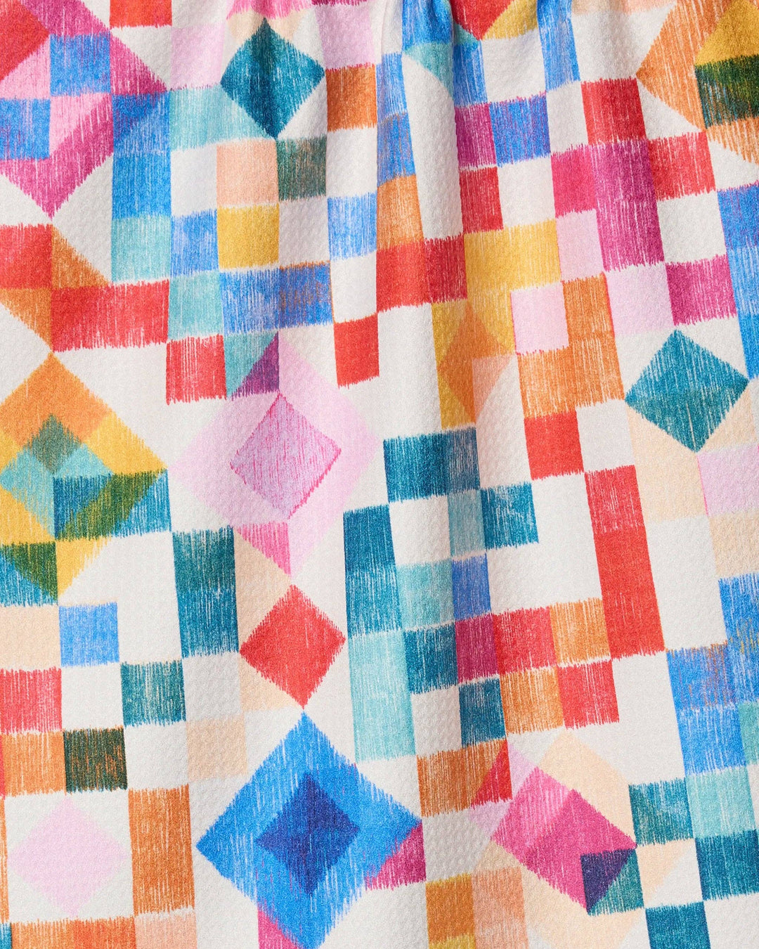 Patchwork Geo Tea Towel