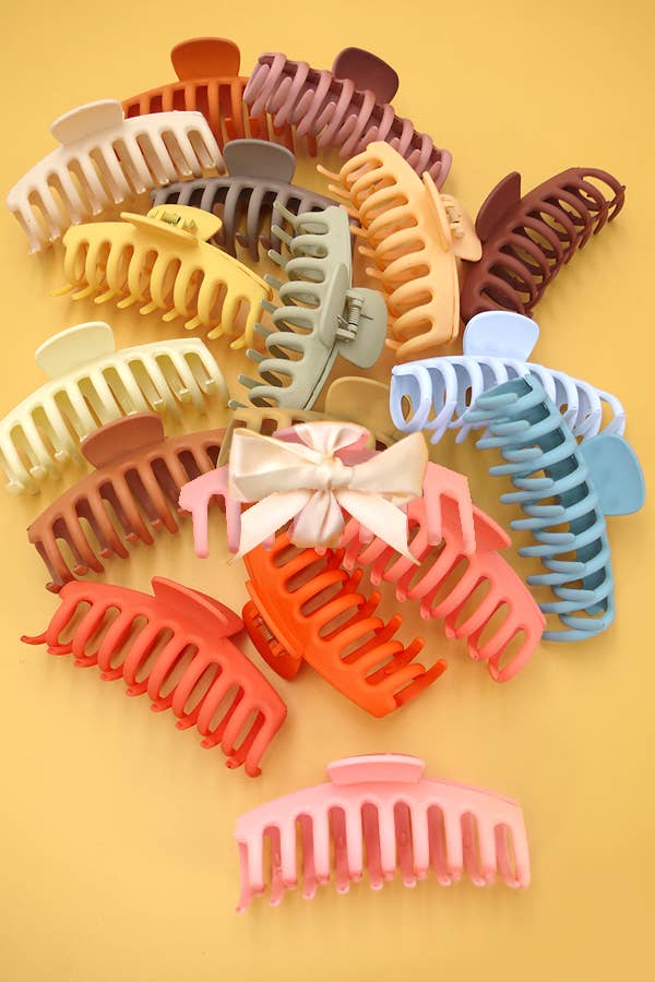 Pink Cosmos Over Sized Hair Claw Clips