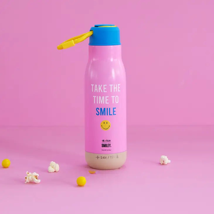 smiley water bottle reusable 