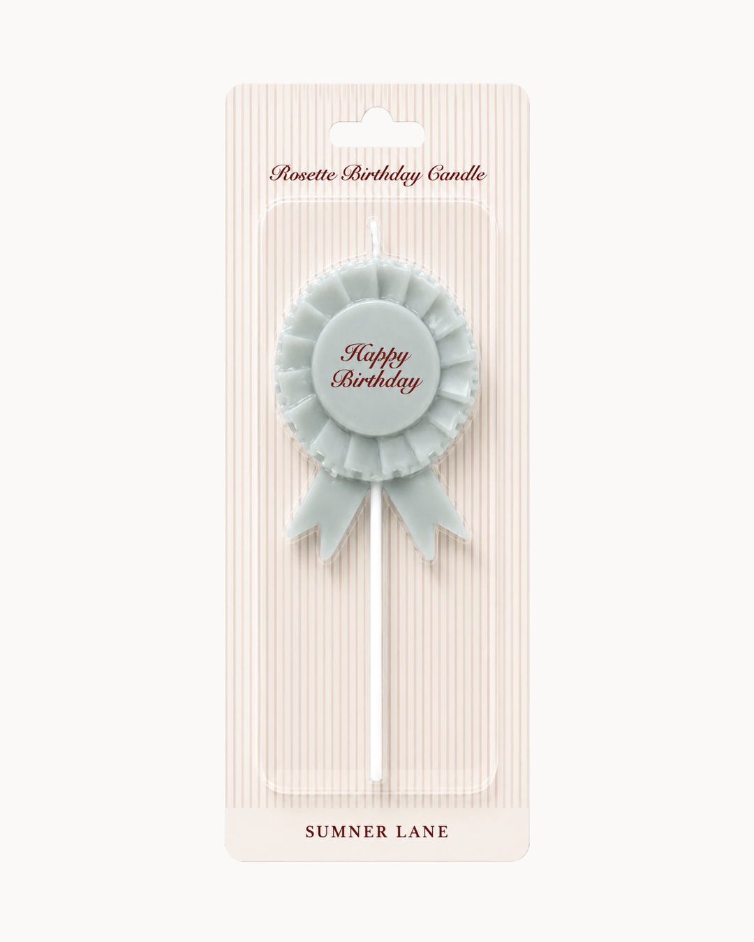 Happy Birthday Rosette Candle