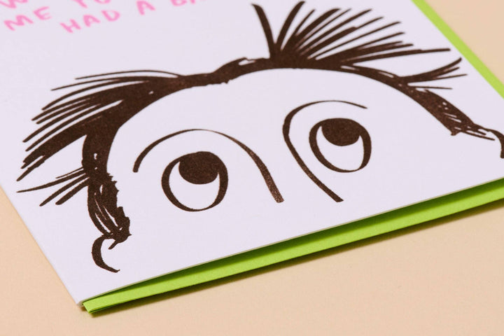 Mom Hair Postpartum Card