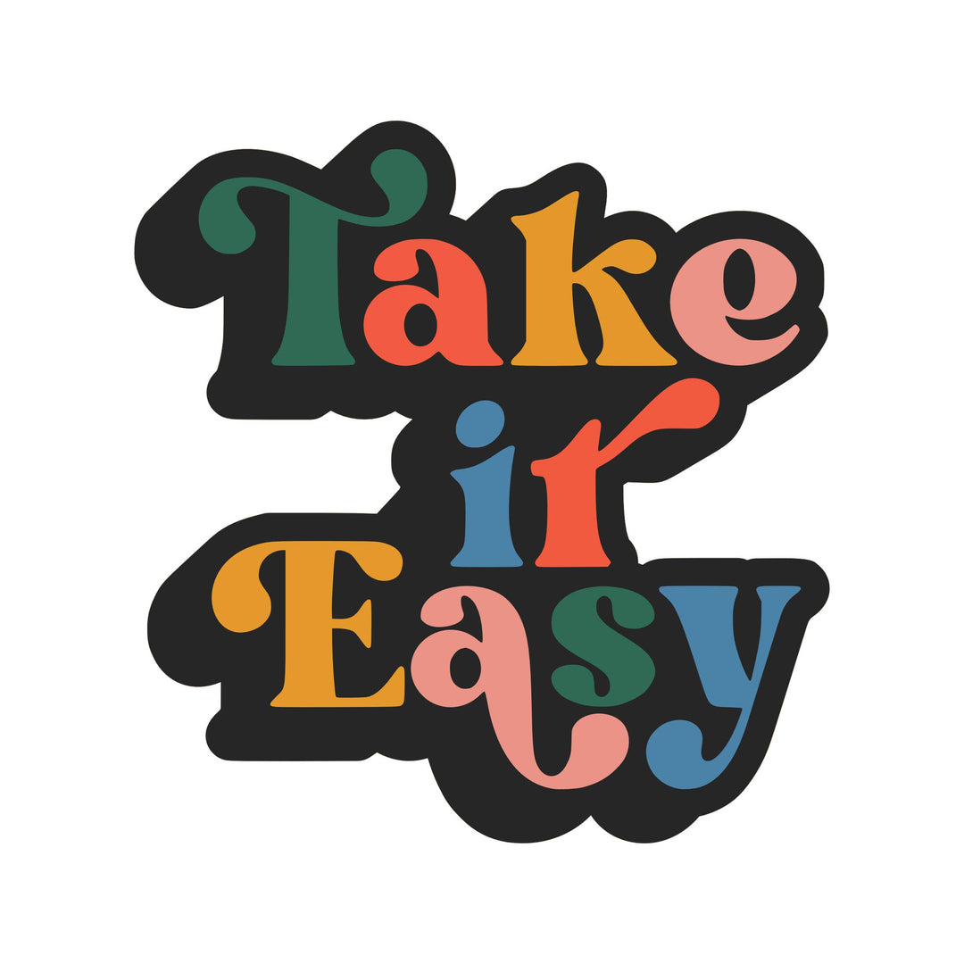 Take it Easy Vinyl Sticker