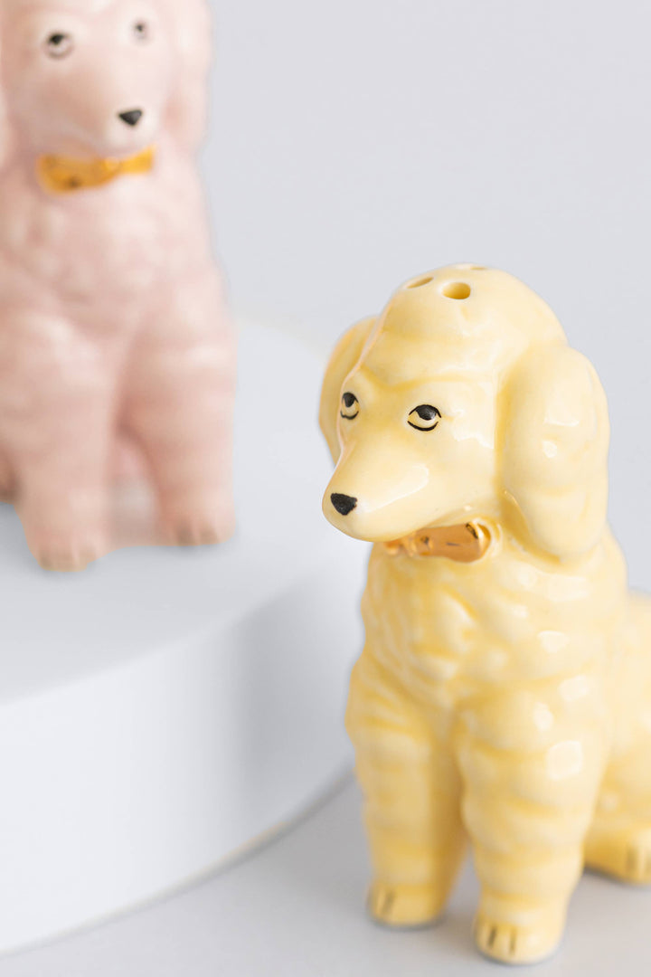 Pastel Poodle Salt & Pepper Shakers