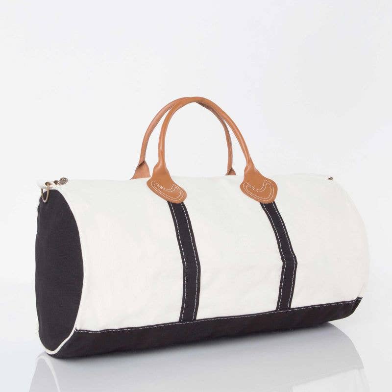 Navy Round Duffel