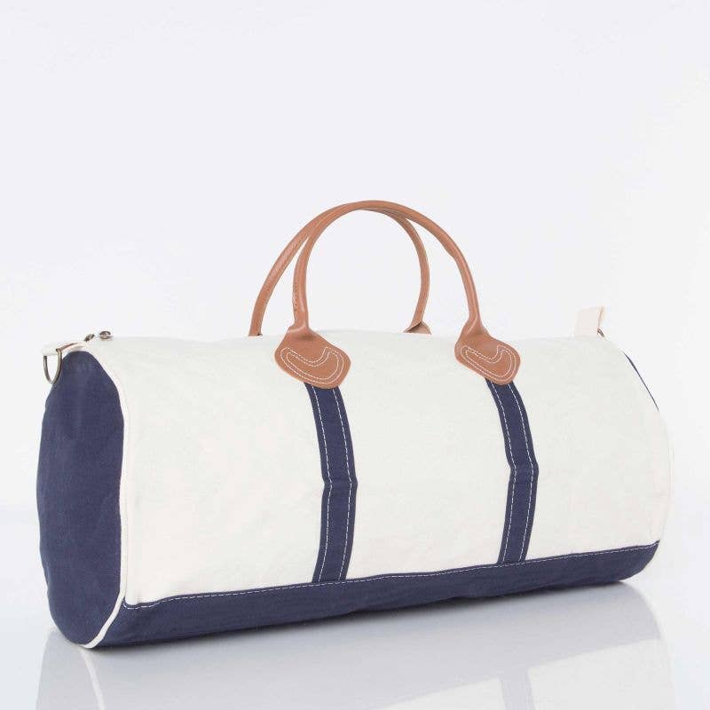 Navy Round Duffel