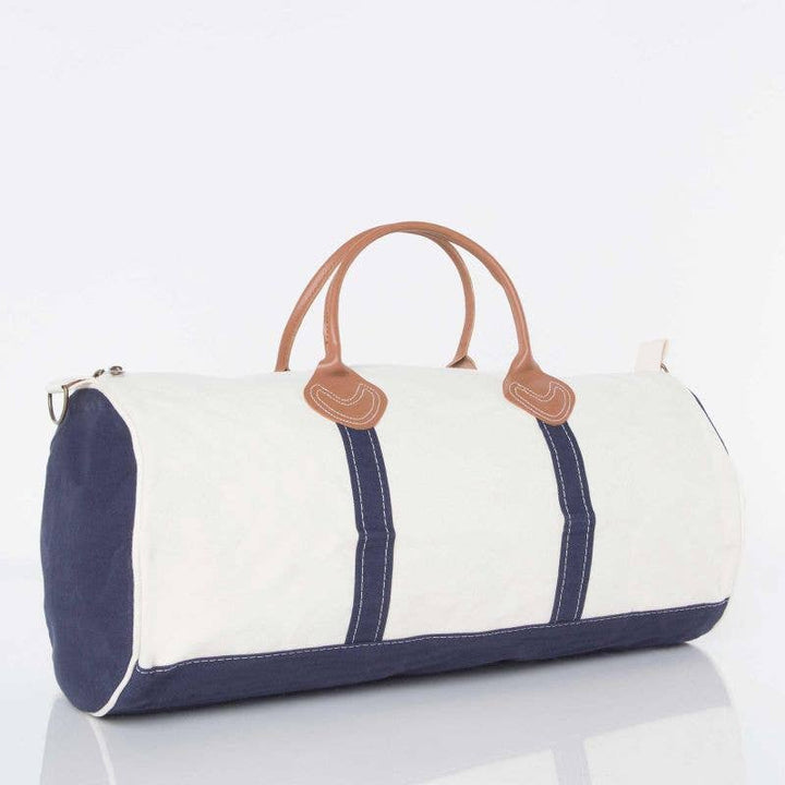 Navy Round Duffel