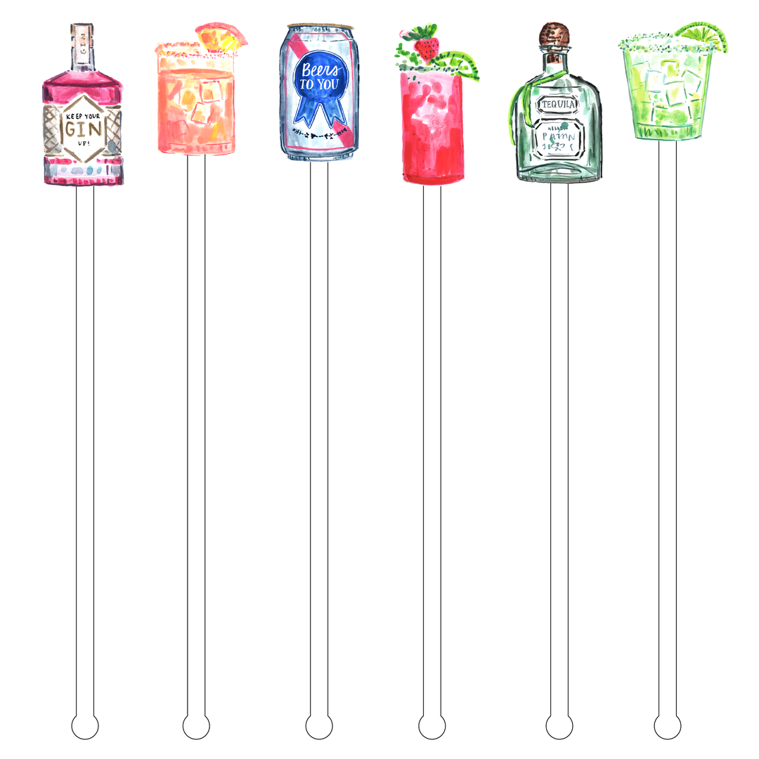 Liquid Diet 'bubbly's' Acrylic Drink Mark