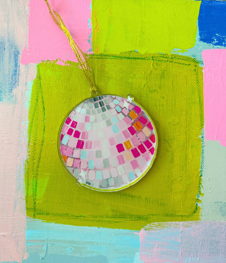 Disco Ball Acrylic Ornament