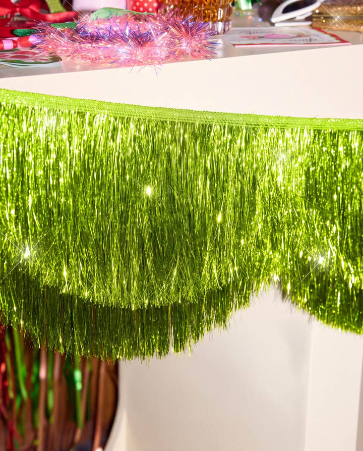 Lime Scallop Fringe Banner