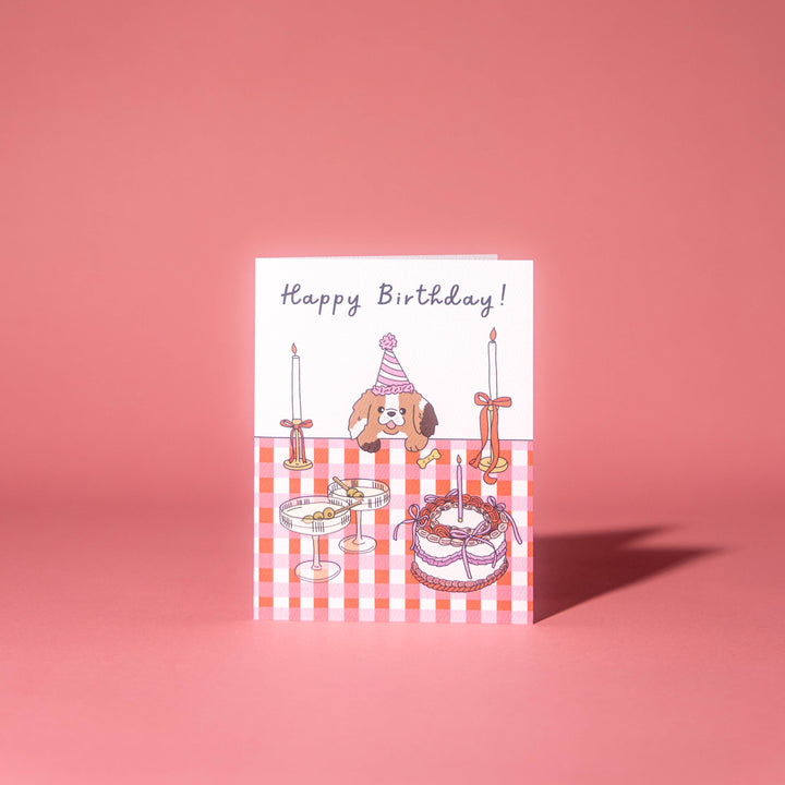 Pup & Cocktails Birthday Card