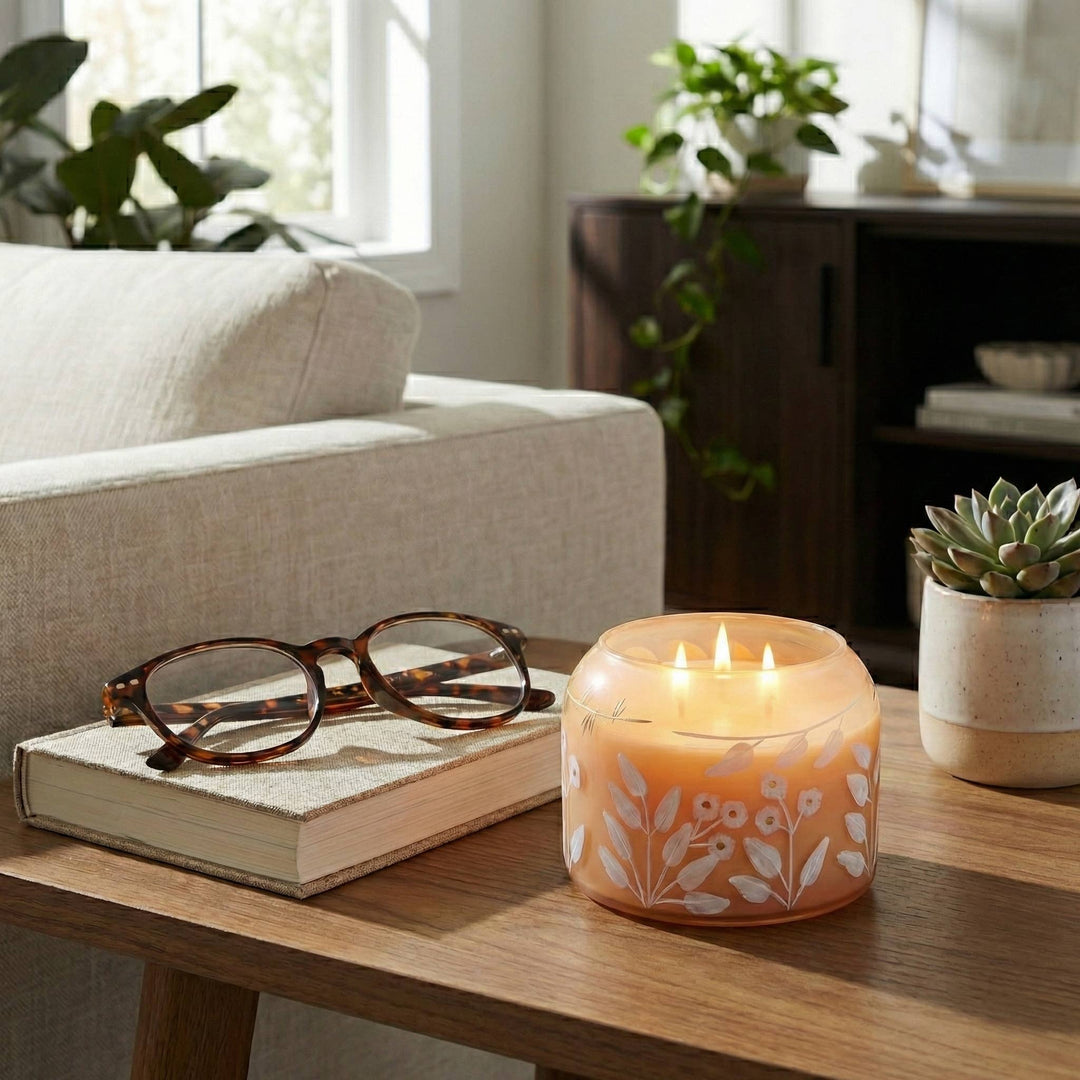 Jasmine Floral Pink Candle
