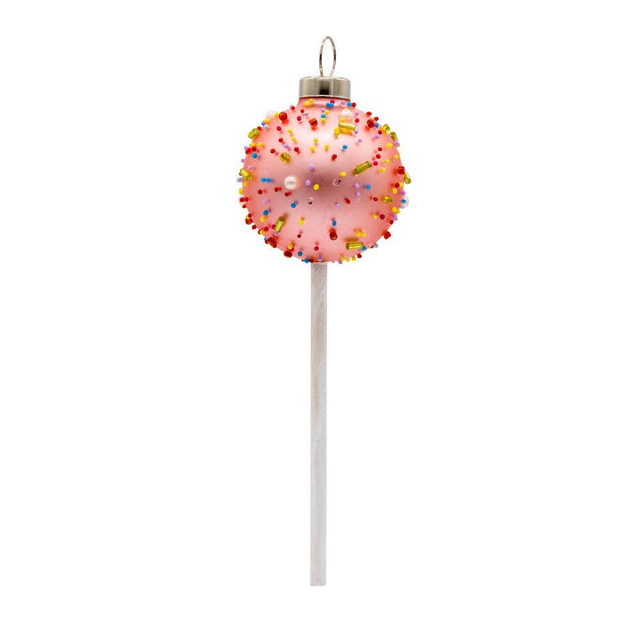 Sprinkle Cake Pop Ornament