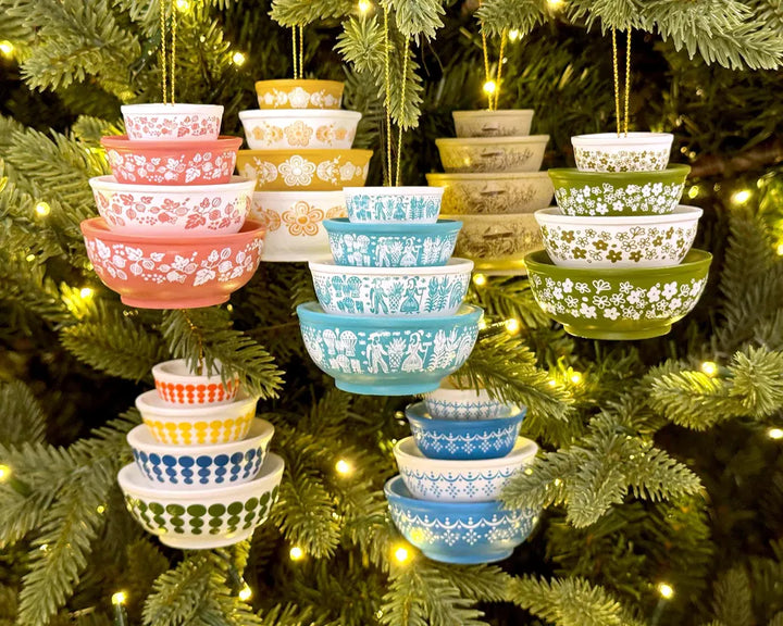 Vintage Stacked Bowls Ornament