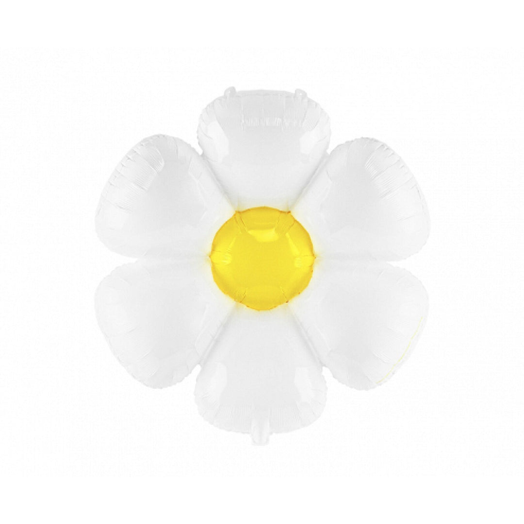 Mini White Daisy Flower Foil Balloon