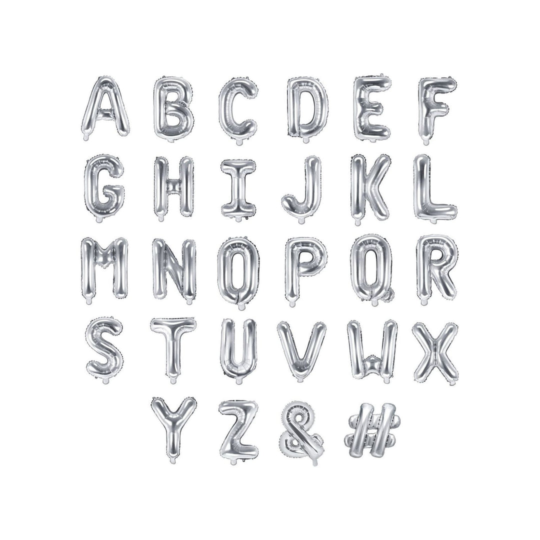 26 Inch Silver Letter Balloon