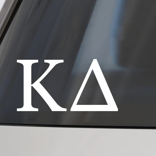 Show Your Letters Greek Car Decal