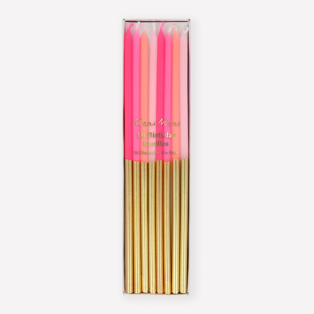 Gold Dipped Pink Mix Candles