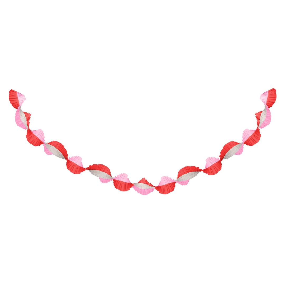 Pink & Red Stitched Streamer