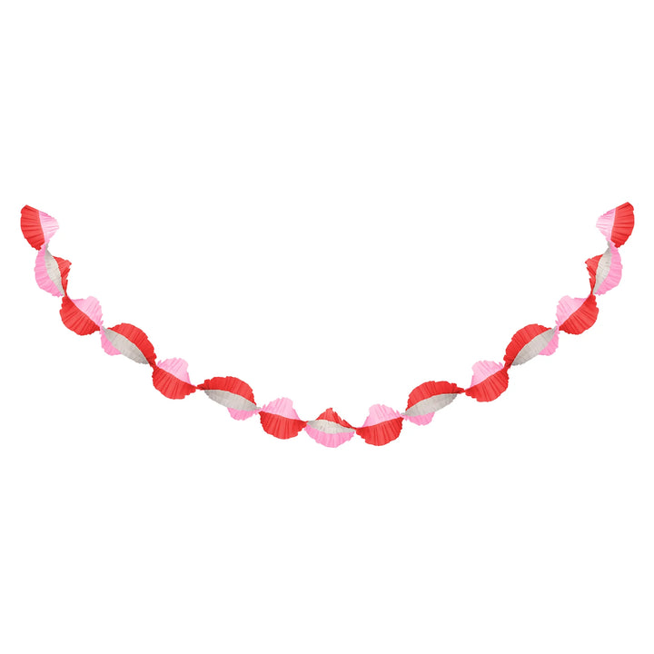 Pink & Red Stitched Streamer