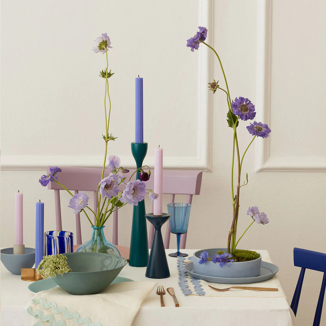 Cobalt Blue Table Candles