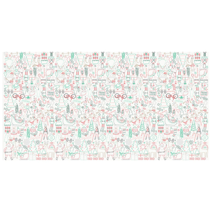 Christmas Colour In Activity Tablecloth