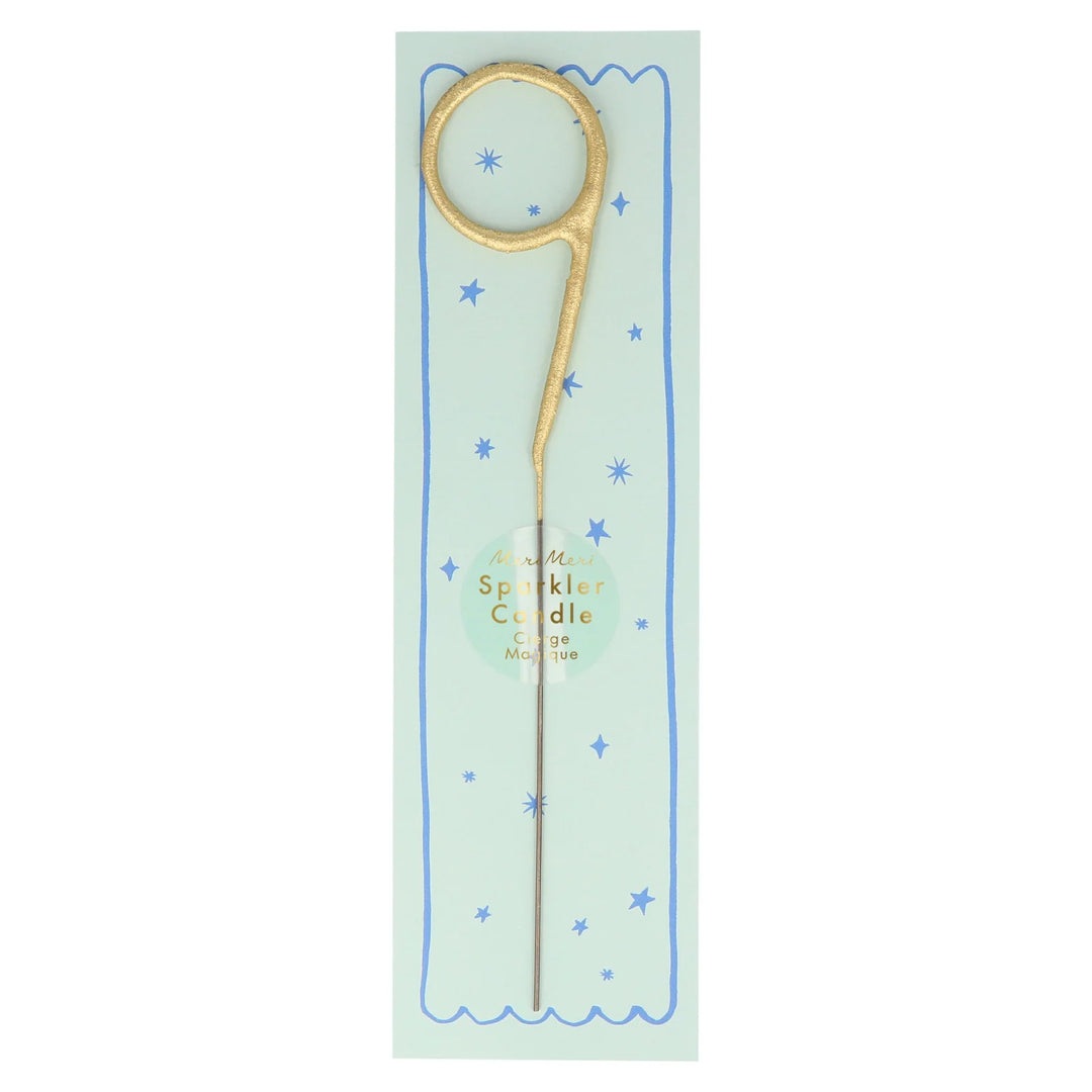 Gold Sparkler Numbers 0 to 9 Candles