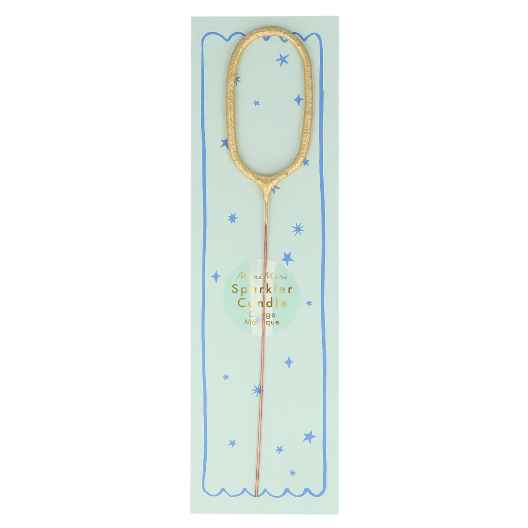 Gold Sparkler Numbers 0 to 9 Candles
