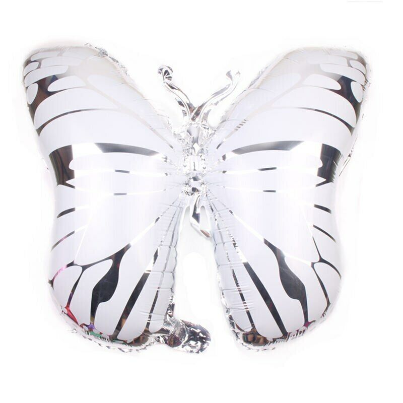 Silver Butterfly Balloon