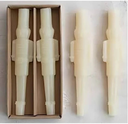 Ivory Nutcracker Taper Candle